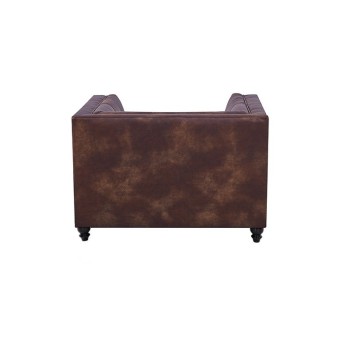 Sillón LEWIS, similpiel cuero viejo 2