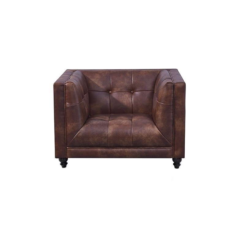 Sillón LEWIS, similpiel cuero viejo-1