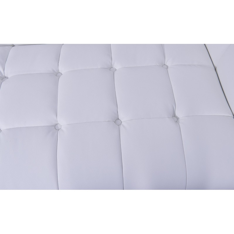 Sillón LEWIS, similpiel blanca-1