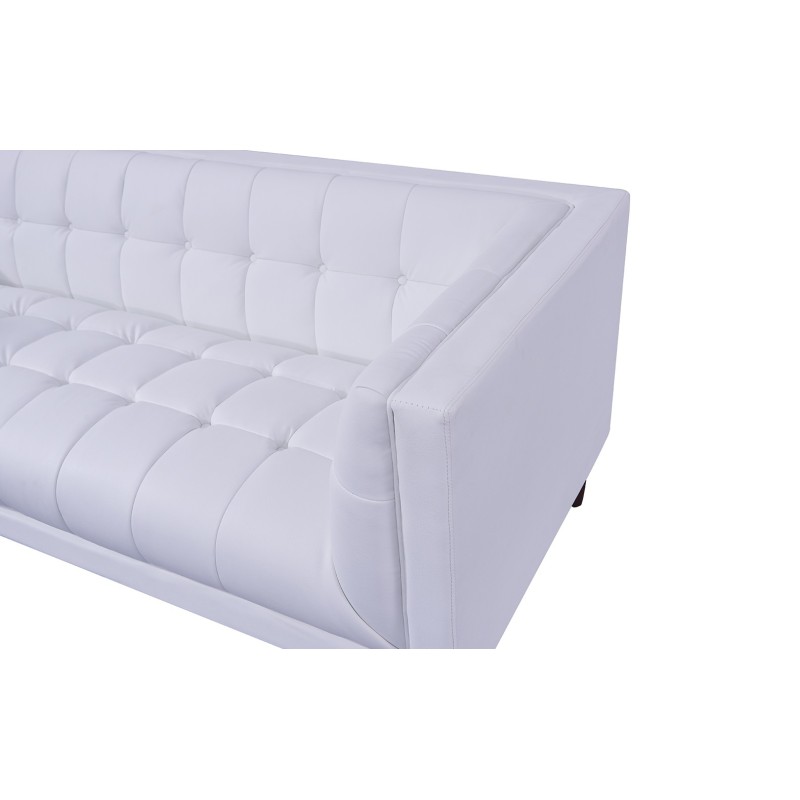 Sillón LEWIS, similpiel blanca-2