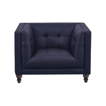 Sillón LEWIS, similpiel negra 2