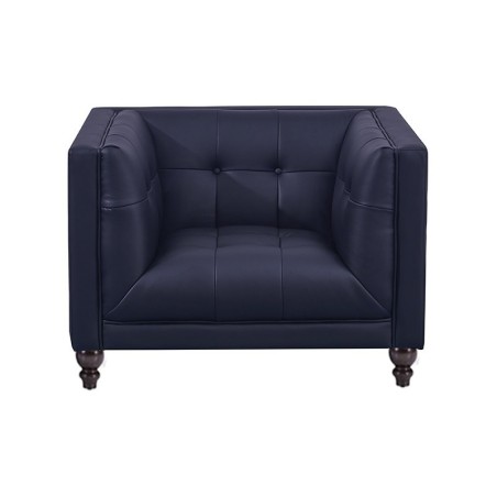 Sillón LEWIS, similpiel negra-0