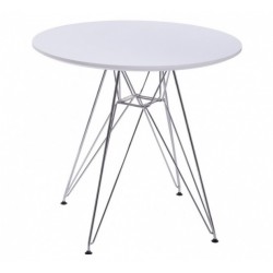STAR table, chromed, white...