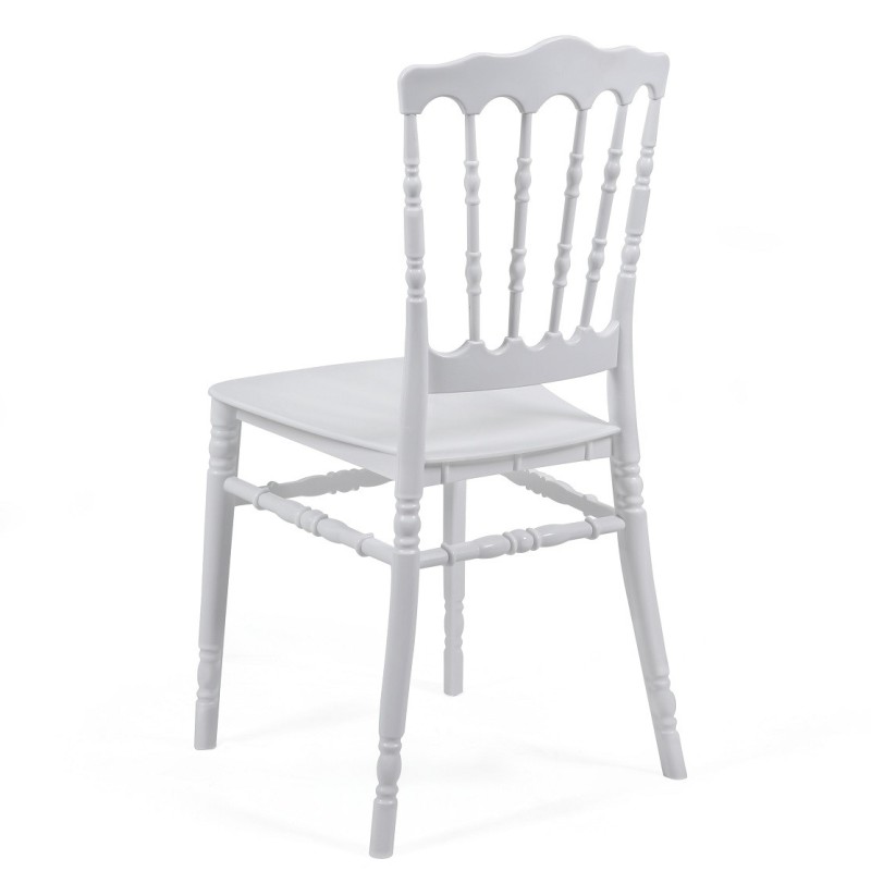 Silla WEDDING, apilable, polipropileno blanco-0