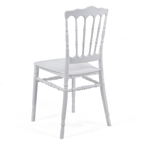 Silla WEDDING, apilable, polipropileno blanco-0