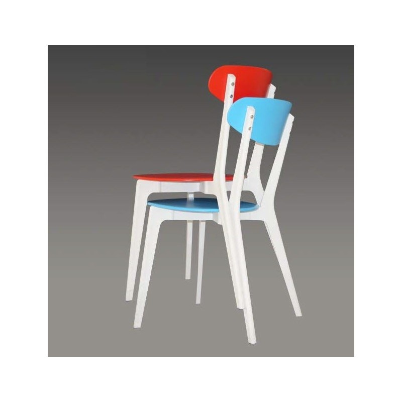 Silla LINA, apilable, polipropileno blanco y azul-2