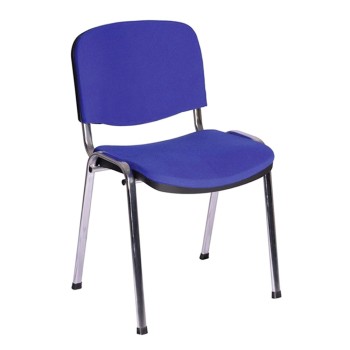 Silla NIZA NEW AM, chasis cromado, tejido A20, color azul*