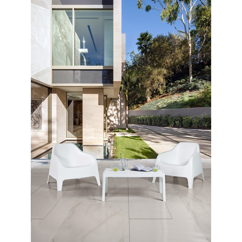 Mesa BILL, baja, polipropileno blanco, 90 x 50 cms-0