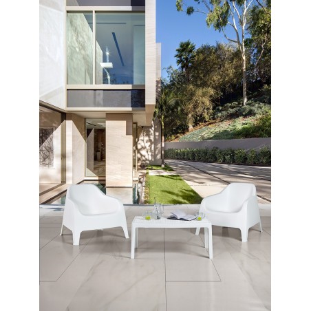 Mesa BILL, baja, polipropileno blanco, 90 x 50 cms-0