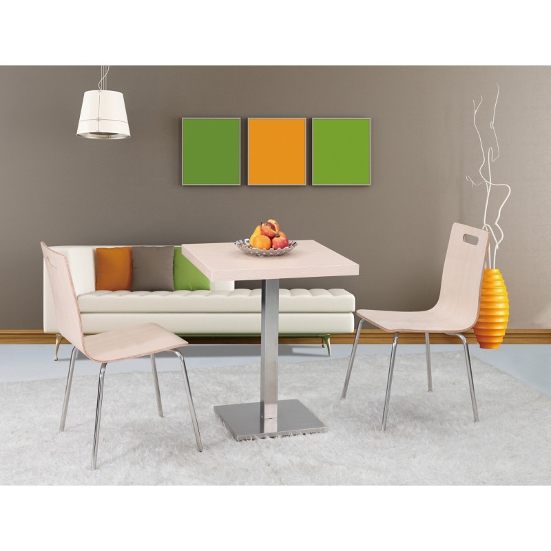 Base de mesa IPANEMA, acero inoxidable, base de 45 x 45 cms, altura 72 cms-0