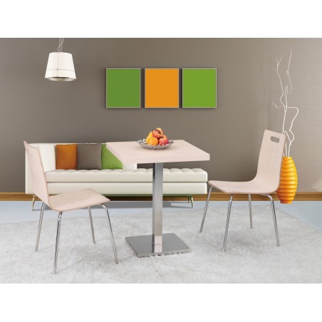 Base de mesa IPANEMA, acero inoxidable, base de 45 x 45 cms, altura 72 cms-0