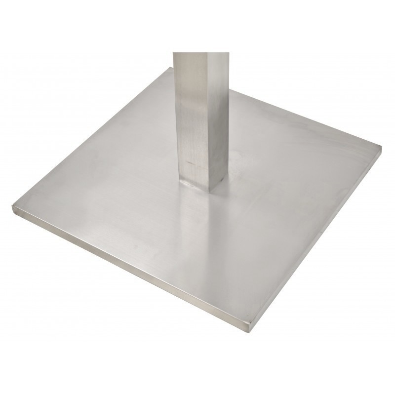 Base de mesa IPANEMA, acero inoxidable, base de 45 x 45 cms, altura 72 cms-3