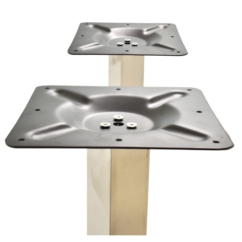 Base de mesa IPANEMA, acero inoxidable, base de 70 x 40 cms, altura 72 cms-0