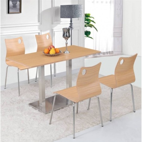 Base de mesa IPANEMA, acero inoxidable, base de 70 x 40 cms, altura 72 cms-1