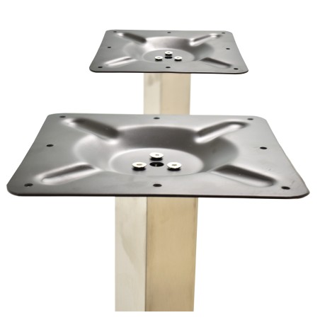 Base de mesa IPANEMA, alta, acero inoxidable, base de 70 x 40 cms, altura 110 cms-0