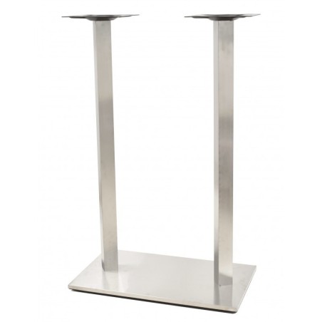 Base de mesa IPANEMA, alta, acero inoxidable, base de 70 x 40 cms, altura 110 cms-1