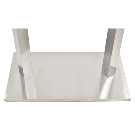 Base de mesa IPANEMA, alta, acero inoxidable, base de 70 x 40 cms, altura 110 cms-2