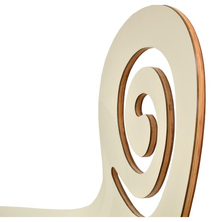 Silla PINSAPO, apilable, acero inoxidable, laminado blanco roto-3
