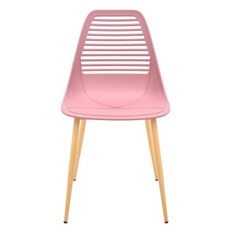 Silla UNCIBAY, metal, polipropileno rosa oscuro-0