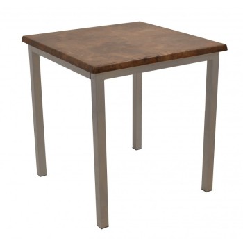 Base de mesa LIRIO, metal, gris plata, 65 x 65 cms, altura 72 cms, para tableros de 70 x 70 cms 2