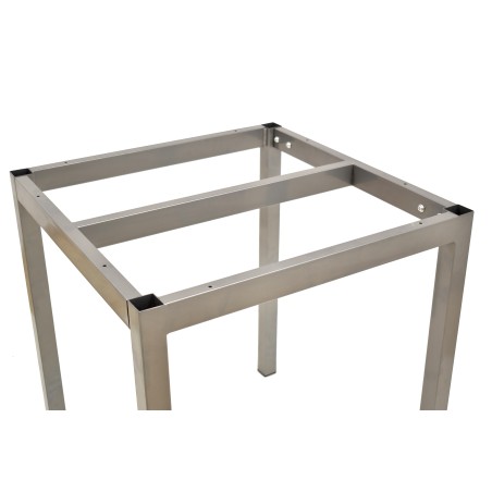 Base de mesa LIRIO, metal, gris plata, 65 x 65 cms, altura 72 cms, para tableros de 70 x 70 cms-1