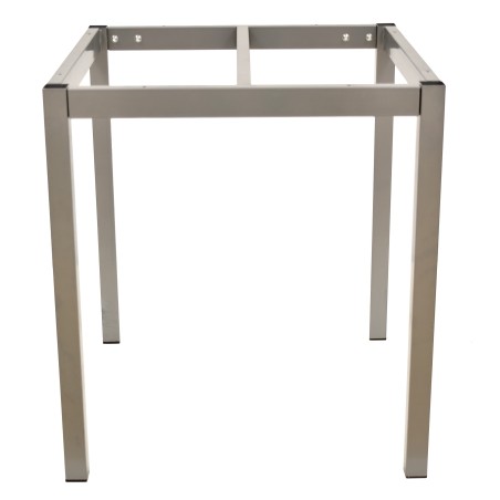 Base de mesa LIRIO, metal, gris plata, 65 x 65 cms, altura 72 cms, para tableros de 70 x 70 cms-2