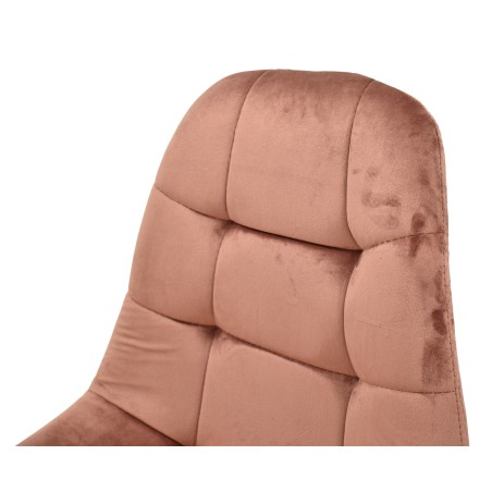 Silla LORENA, madera, tapizada velvet rosa coral-3
