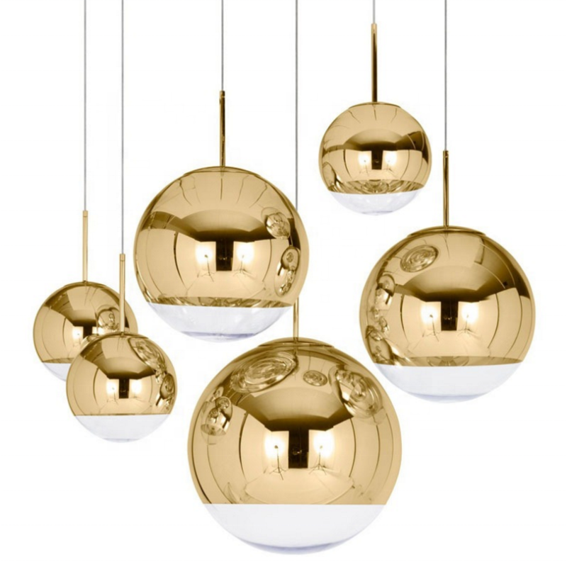 Lámpara KARIM, colgante, cristal, dorado - transparente, 25 cms de diámetro-0
