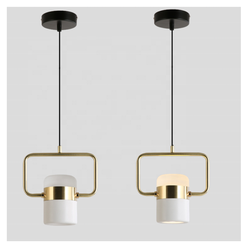 Lámpara ANTARES, colgante, metal, blanco