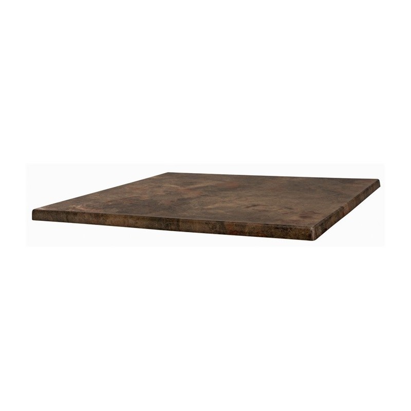 Tablero de mesa Werzalit-Sm, MARRÓN ÓXIDO 223, 80 x 80 cms*