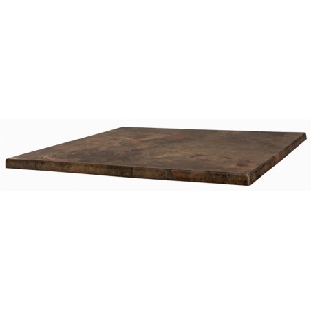 Tablero de mesa Werzalit-Sm, MARRÓN ÓXIDO 223, 80 x 80 cms*