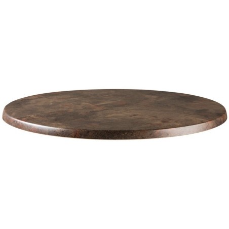 Tablero de mesa Werzalit-Sm, MARRÓN ÓXIDO 223, 70 cms de diámetro*.