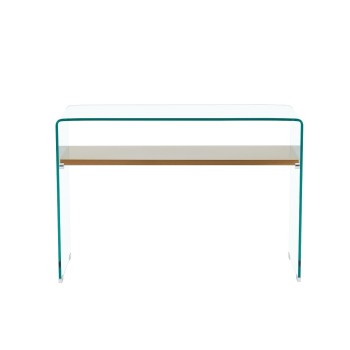 Consola POITIERS, estante, cristal,  110 x 40 cms 2