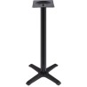 Base de mesa CARIBE, alta, negra, base de 56 x 56 cms, altura 110 cms