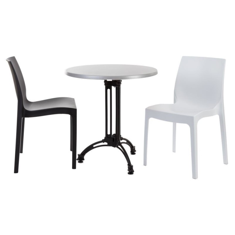 Base de mesa EIFFEL, aluminio, 3 pies, negra, altura 70 cms. ( Ver también 110.BEIF3ALNE )-0