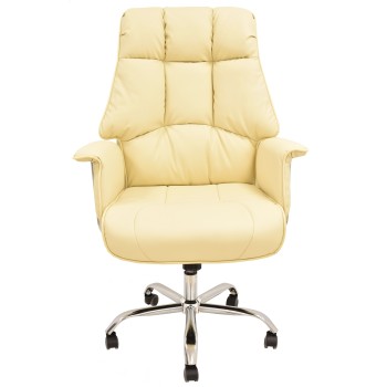 Sillón de oficina FIRENZE, alto, regulación de altura, mecanismo multifunción, similpiel beige 2