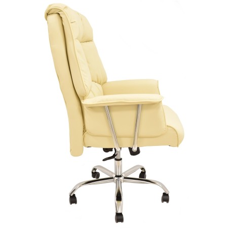 Sillón de oficina FIRENZE, alto, regulación de altura, mecanismo multifunción, similpiel beige-1