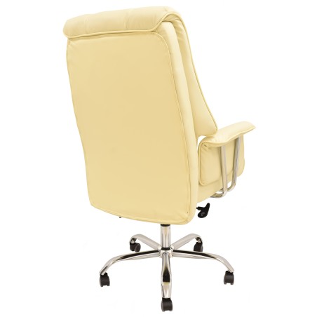 Sillón de oficina FIRENZE, alto, regulación de altura, mecanismo multifunción, similpiel beige-2