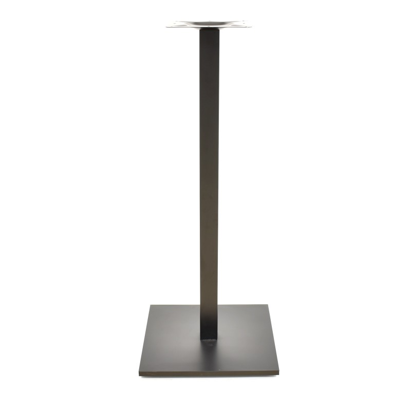 Base de mesa BEVERLY, alta, tubo cuadrado, negra, base de 45 x 45 cms, altura 110 cms-0