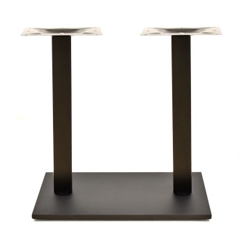 Base de mesa BEVERLY, rectangular, tubo cuadrado, negra, base de 70 x 40 cms, altura 72 cms 2