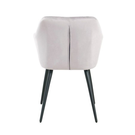 Sillón ROLANDO, metal, tapizado velvet 13 gris claro-1
