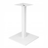 Base de mesa BEVERLY BL72, tubo cuadrado, blanca, base de 45 x 45 cms, altura 72 cms