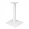 BEVERLY BL72 Table base, square tube, white, base 45x45 cms, height 72 cms