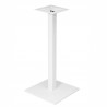 Base de mesa BEVERLY BL110, alta, tubo cuadrado, blanca, base de 45 x 45 cms, altura 110 cms