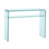 CANADA (SU) console table, curved glass, 100x33 cms