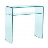 CANADA (SU) console table, curved glass, 80x33 cms