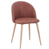Silla VELVET NEW, patas metálicas, similpiel vintage cuero 3-2