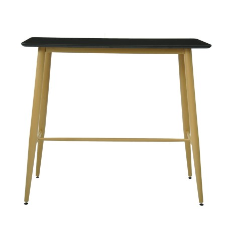 Mesa alta GOBBI, metal, negra, 120 x 60 cms
