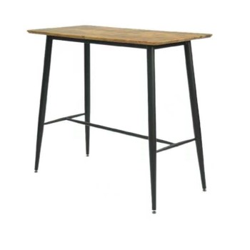 Mesa alta NITRA, metal, tapa DM 6064 vintage, 120 x 60 cms