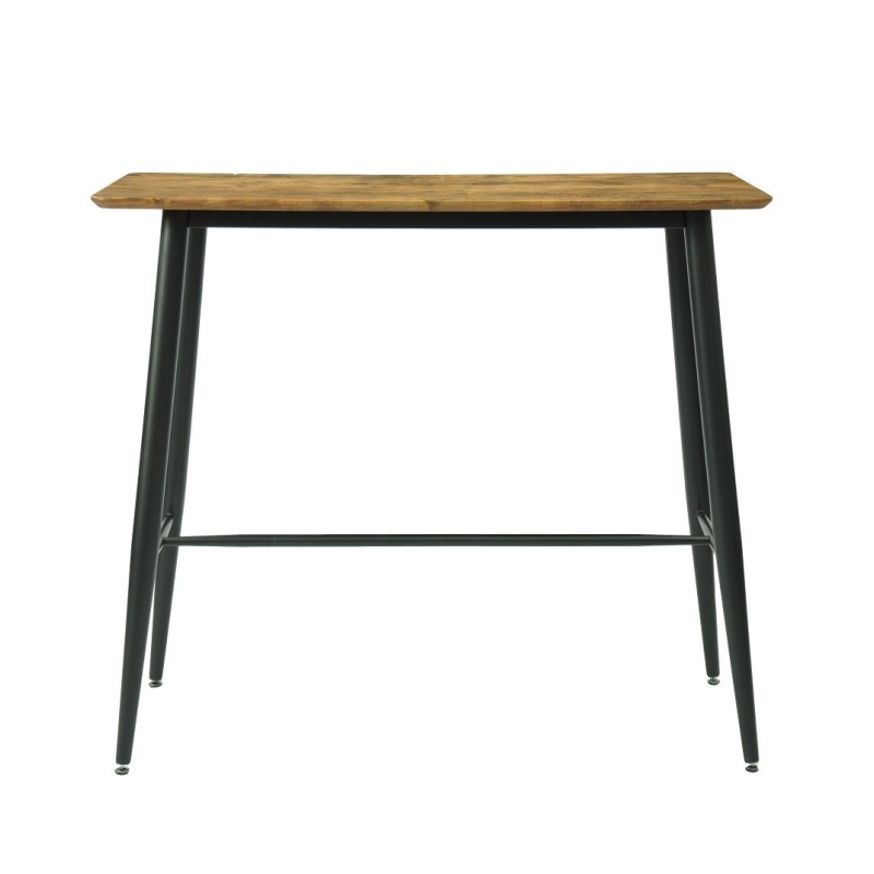 Mesa alta NITRA, metal, tapa DM 6064 vintage, 120 x 60 cms-0